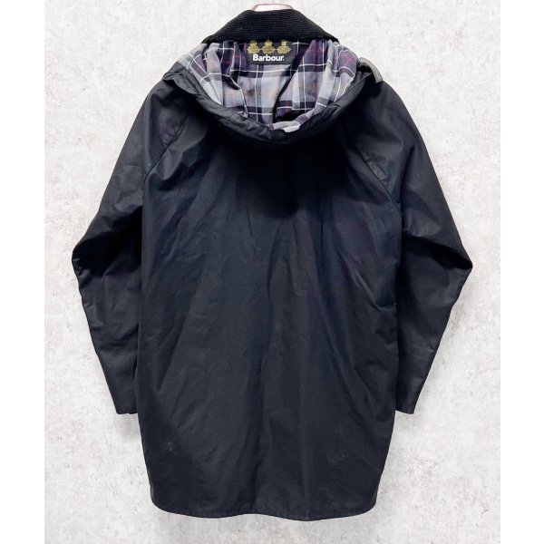 画像3: 程度良好!!【ビンテージ】【イングランド製】 【バブアー】【Barbour】フード付き【黒】ビューフォート【オイルドジャケット】36 