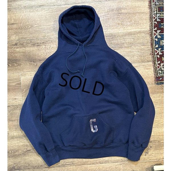 画像1: 90's【USA製】【ビンテージ】ラッセル【紺ｘグレー】【ダブルフェイス】【スウェットパーカー】サイズＬ 