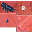 画像2: ビンテージ POLO RALPH LAUREN【ポロラルフローレン】【CLASSIC FIT】胸刺繡ロゴ入り【薄紅色】【ボタンダウンシャツ】【サイズM】 <br> (2)