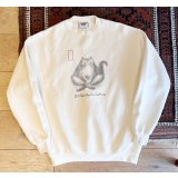 90's【USA製】ビンテージ【LEE】【リー】【猫】ねこ【Sit Sitetly Do Nothing】【スウェット】【サイズM】 
