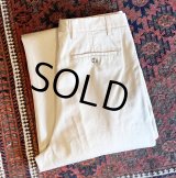 【イタリー製】【ビンテージ】【LOUIS DELL'OLIO】【ベージュ】2タック チノパンツ【34ｘ34】 