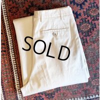 【イタリー製】【ビンテージ】【LOUIS DELL'OLIO】【ベージュ】2タック チノパンツ【34ｘ34】 