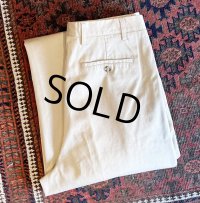 【イタリー製】【ビンテージ】【LOUIS DELL'OLIO】【ベージュ】2タック チノパンツ【34ｘ34】 