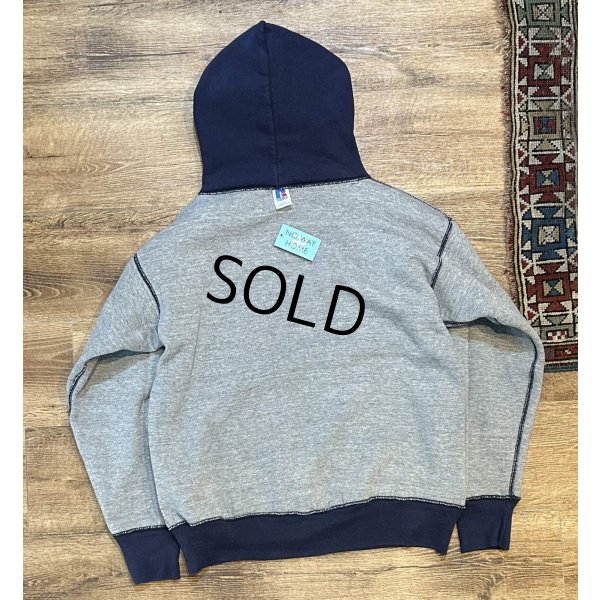 画像5: 90's【USA製】【ビンテージ】ラッセル【紺ｘグレー】【ダブルフェイス】【スウェットパーカー】サイズＬ 