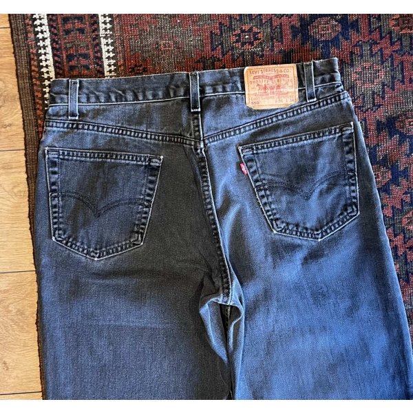 画像6: ∼90’s 【USA製】【ビンテージ】【LEVI'S】【リーバイス５５０】550 黒 ブラック デニムパンツ 【36ｘ34】 