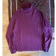画像1: 〜90'ｓ【エディーバウアー】Eddie Bauer【エンジ】無地【タートルネックロンT】【サイズXL】<br> (1)