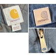 画像2:  ビンテージ【carhartt】【カーハート】【黒】アクティブジャケット【ダック地】【フルジップパーカー】【サイズXL】<br> (2)