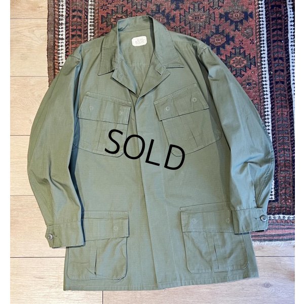 画像1: 【デッドストック】60's【ビンテージ】U.S.ARMY【米軍実物】リップストップ【ジャングルファティーグジャケット】Ｓ-Ｒ  