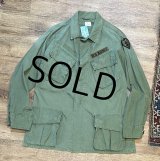 60's【ビンテージ】U.S.ARMY【米軍実物】ノンリップ【ジャングルファティーグジャケット】【M-R】 