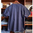画像3: 【カーハート】ビンテージ【紺】リップストップ【メディカルユニフォーム】【ワークシャツ】ナースシャツ【半袖シャツ】【サイズＭ】 <br> (3)