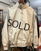デッドストック ORVIS【オービス】【ベージュ】裏地赤チェック【ブルゾン】 ジップアップジャケット【サイズL】 