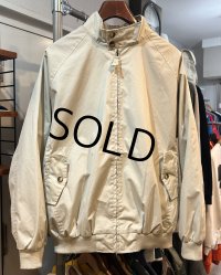 デッドストック ORVIS【オービス】【ベージュ】裏地赤チェック【ブルゾン】 ジップアップジャケット【サイズL】 