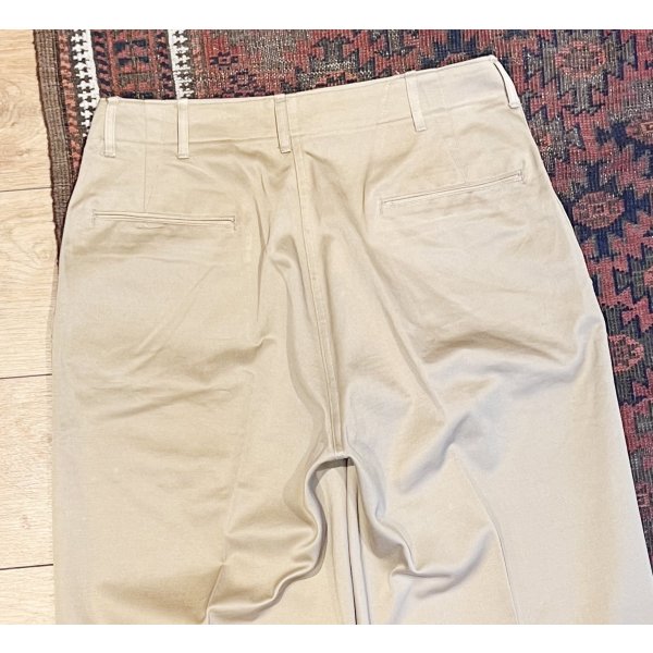 画像7: デッドストック 【40's】【ビンテージ】U.S.ARMY【米軍実物】M-45【45カーキ】４５カーキ【チノパンツ】ダブルステッチ【片玉縁】【３４Ｘ３３】 