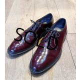 【デッドストック】USA製【ビンテージ】【ボストニアン】【BOSTONIAN IRON AGE】スチールトゥ入り【ブラウン】プレーントゥシューズ【レザーシューズ】【US9 D/B】【27cm程度】 