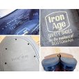 画像2: 【デッドストック】USA製【ビンテージ】【ボストニアン】【BOSTONIAN IRON AGE】スチールトゥ入り【ブラウン】プレーントゥシューズ【レザーシューズ】【US9 D/B】【27cm程度】<br> (2)