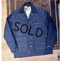 デッドストック【ビンテージ】【Montgomery Ward】モンゴメリワード【裏地ブランケット付き】【デニムカバーオール】【US44】 