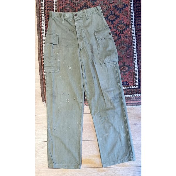 画像2: 【40s】【ビンテージ】米軍実物【U.S.ARMY】【M-43】【HBTパンツ】【フィールドパンツ】【30ｘ33】 