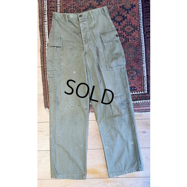 画像2: 【40s】【ビンテージ】米軍実物【U.S.ARMY】【M-43】【HBTパンツ】【フィールドパンツ】【30ｘ33】 