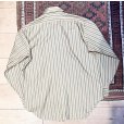 画像3: 70's【ビンテージ】【Arrow kent collection】アロー【ベージュ×緑】ストライプ【ポリコットンシャツ】【16-33】 <br> (3)