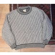 画像1: 80’s ノルウェー製【L.L.Bean】【ＬＬビーン】【バーズアイ】【白×黒】【ウールニットセーター】【サイズＬ】<br> (1)