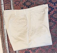 デッドストック 【40's】【ビンテージ】U.S.ARMY【米軍実物】M-45【45カーキ】４５カーキ【チノパンツ】ダブルステッチ【片玉縁】【３４Ｘ３３】 