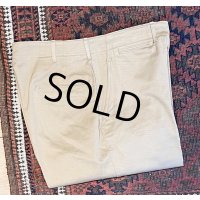デッドストック 【40's】【ビンテージ】U.S.ARMY【米軍実物】M-45【45カーキ】４５カーキ【チノパンツ】ダブルステッチ【片玉縁】【３４Ｘ３３】 