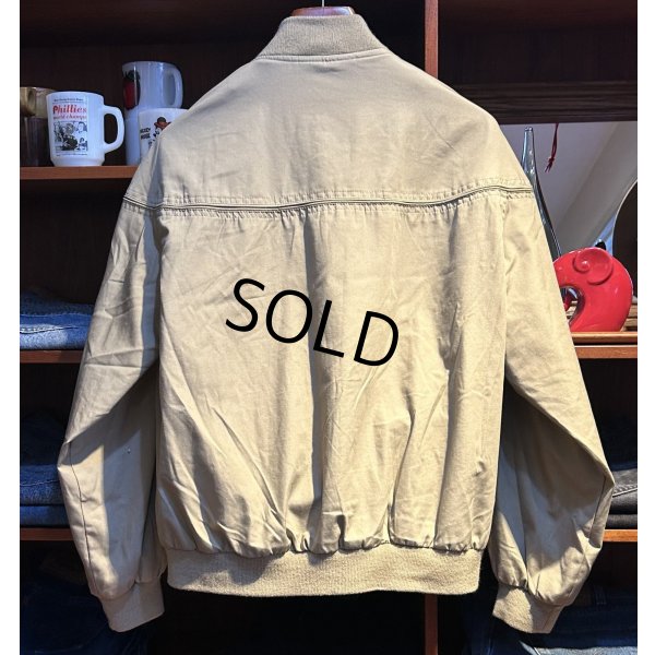 画像3: 【ビンテージ】【TOWN CRAFT】タウンクラフト【ベージュ】【カップショルダージャケット】【ジップアップブルゾン】【ダービージャケット】【サイズＬ】 