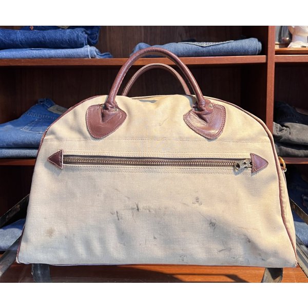 画像1: 70's~【ビンテージ】【L.L.Bean】エルエルビーン【筆記体タグ】【ボストンバッグ】ハンドルレザー 