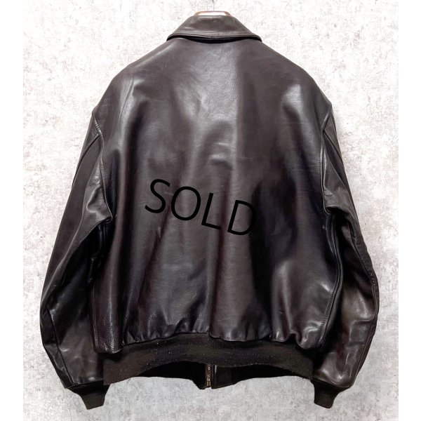 画像4: ~90's【USA製】ビンテージ【AVIREX】アヴィレックス【ブラウン】【A-2タイプ】【レザージャケット】ＸＬ程度【US48】 