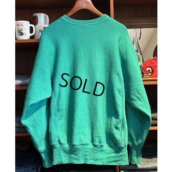 画像3: 90's【USA製】ビンテージ【champion】【チャンピオン】【リバースウィーブ】【エメラルドグリーン】【無地】【スウェット】【サイズXL】 