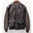 画像1: ~90's【USA製】ビンテージ【AVIREX】アヴィレックス【ブラウン】【A-2タイプ】【レザージャケット】XL程度【US48】<br> (1)