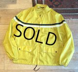 【ビンテージ】【SEARS】【シアーズ】【マスタード】【ナイロン】【ジップアップブルゾン】【サイズL】 