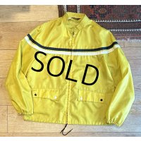 【ビンテージ】【SEARS】【シアーズ】【マスタード】【ナイロン】【ジップアップブルゾン】【サイズL】 