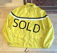 【ビンテージ】【SEARS】【シアーズ】【マスタード】【ナイロン】【ジップアップブルゾン】【サイズL】 