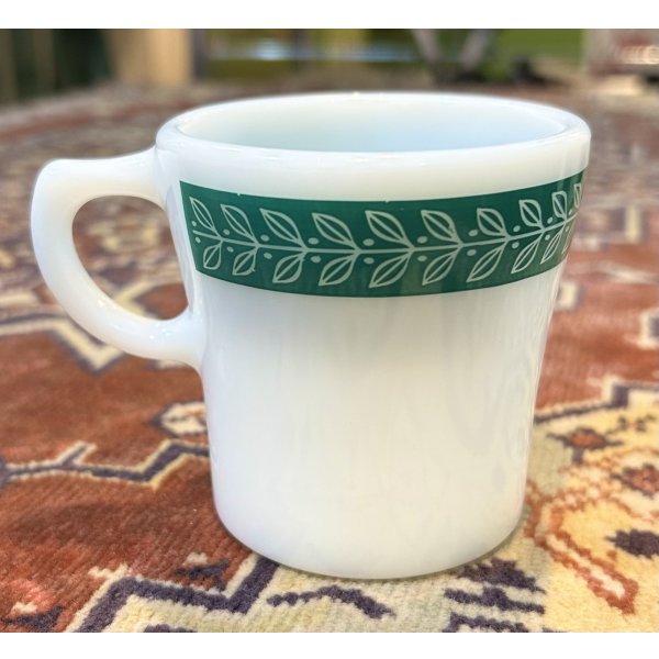 画像5: アンティーク【PYREX】パイレックス【オールドパイレックス】【グリーンローレル】ミルクマグ【マグカップ】
