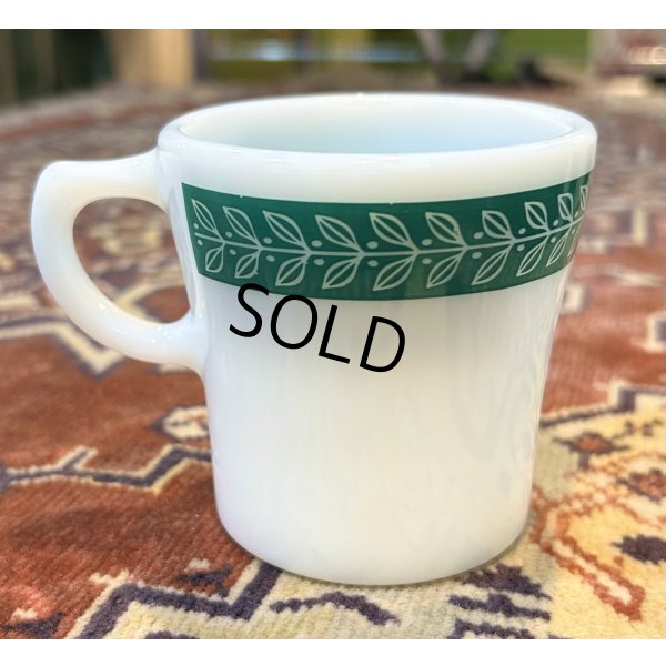 画像5: アンティーク【PYREX】パイレックス【オールドパイレックス】【グリーンローレル】ミルクマグ【マグカップ】