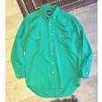 画像1: 90’ｓ【ビンテージ】【オールドギャップ】【GAP】【緑】無地【コットンシャツ】【サイズＳ】<br> (1)