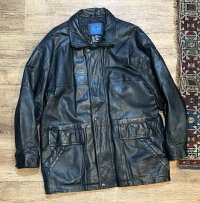 【ビンテージ】【TOWN CRAFT】タウンクラフト【黒】中綿入り【レザージャケット】【サイズM】