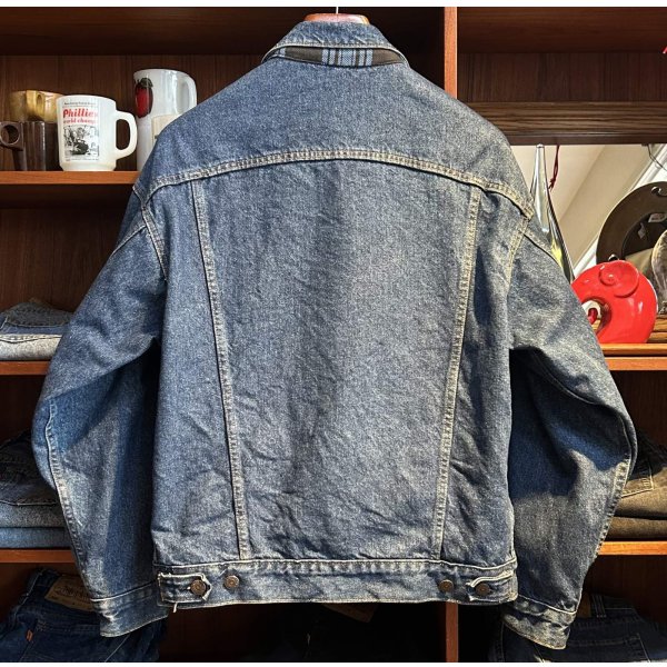 画像4: 90’s【USA製】ビンテージ【LEVI'S】【リーバイス】【70417-9318】【裏地青チェック】【デニムジャケット】【サイズＭ】 