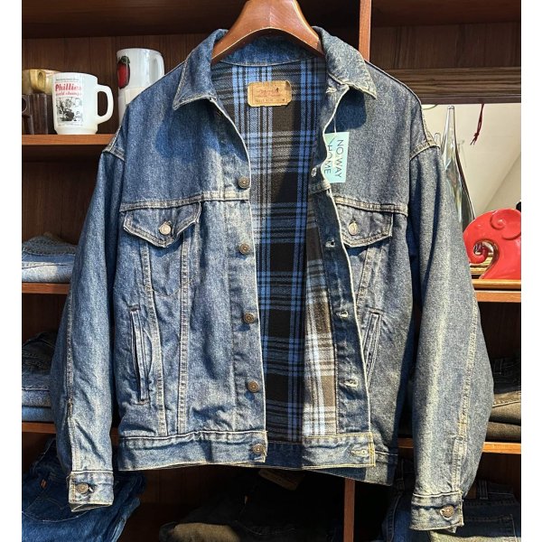 画像3: 90’s【USA製】ビンテージ【LEVI'S】【リーバイス】【70417-9318】【裏地青チェック】【デニムジャケット】【サイズＭ】 