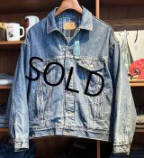 90’s【USA製】ビンテージ【LEVI'S】【リーバイス】【70417-9318】【裏地青チェック】【デニムジャケット】【サイズＭ】 