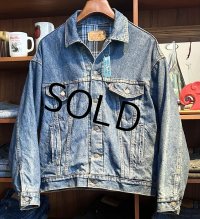90’s【USA製】ビンテージ【LEVI'S】【リーバイス】【70417-9318】【裏地青チェック】【デニムジャケット】【サイズＭ】 