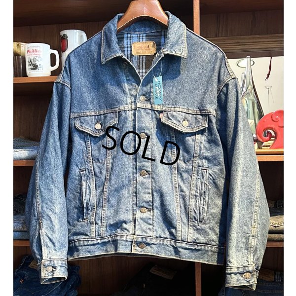 画像1: 90’s【USA製】ビンテージ【LEVI'S】【リーバイス】【70417-9318】【裏地青チェック】【デニムジャケット】【サイズＭ】 