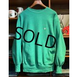 90's【USA製】ビンテージ【champion】【チャンピオン】【リバースウィーブ】【エメラルドグリーン】【無地】【スウェット】【サイズXL】 