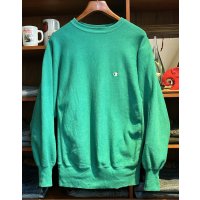 90's【USA製】ビンテージ【champion】【チャンピオン】【リバースウィーブ】【エメラルドグリーン】【無地】【スウェット】【サイズXL】 