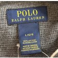画像2: 【ビンテージ】【PORO RALPH LAUREN】【ラルフローレン】ロンT チャコールｘ白ふちどり Vネック【サーマルロンT】【サイズL】<br> (2)