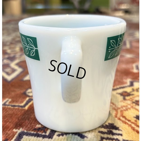 画像3: アンティーク【PYREX】パイレックス【オールドパイレックス】【グリーンローレル】ミルクマグ【マグカップ】