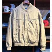 【ビンテージ】【TOWN CRAFT】タウンクラフト【ベージュ】【カップショルダージャケット】【ジップアップブルゾン】【ダービージャケット】【サイズＬ】 