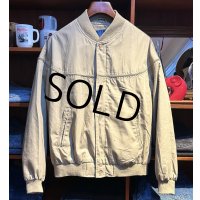 【ビンテージ】【TOWN CRAFT】タウンクラフト【ベージュ】【カップショルダージャケット】【ジップアップブルゾン】【ダービージャケット】【サイズＬ】 