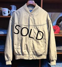 【ビンテージ】【TOWN CRAFT】タウンクラフト【ベージュ】【カップショルダージャケット】【ジップアップブルゾン】【ダービージャケット】【サイズＬ】 